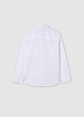 Nukutavake 6123 Boy's LS Arrow Pattern Dress Shirt/