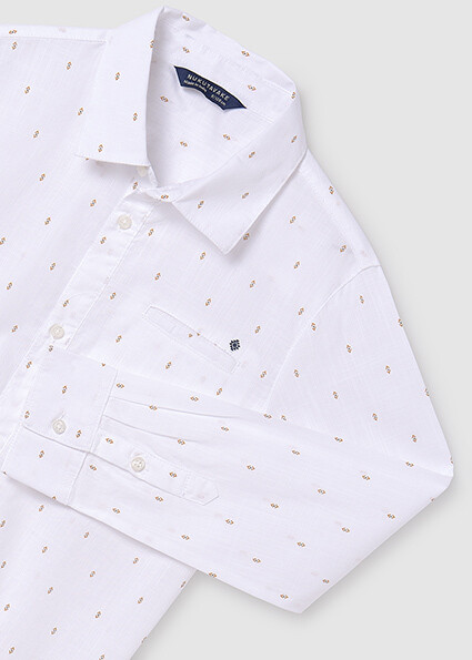 Nukutavake 6123 Boy's Long Sleeve Arrow Pattern Dress Shirt