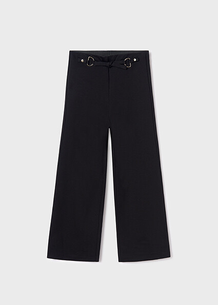 Mayoral 6502 Girl's Cropped Pants w/ D-Ring Detail