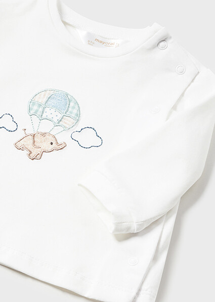 Mayoral 1532 Baby Boy’s Top & Footie Set w/ Hat
