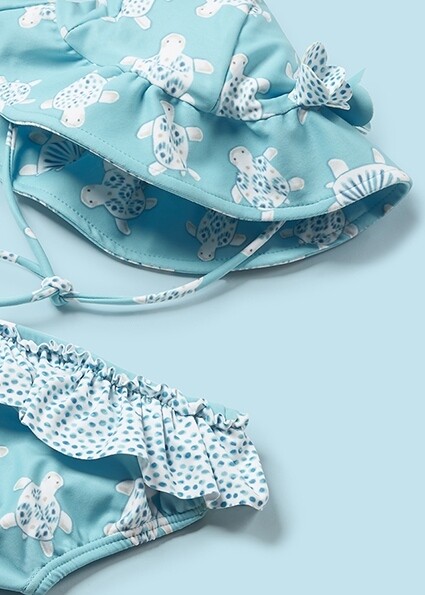 Mayoral 1633 Baby Girl’s Bathing Suit Set w/ Hat