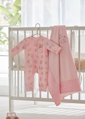 Mayoral 1707 Baby Girl’s Long Sleeve Bunny Onesie