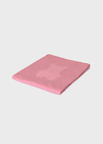 Mayoral 9392 Baby Girl's OS Knit Teddy Bear Blanket – Nectar