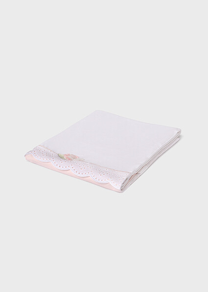 Mayoral 9398 Baby Girl's OS Butterfly & Flower Blanket – Nude