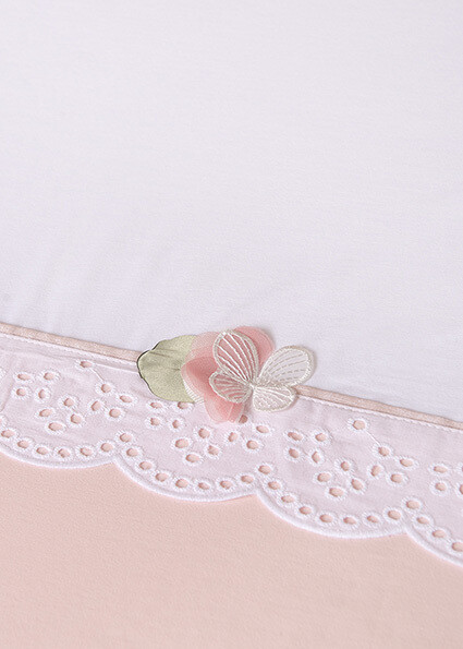 Mayoral 9398 Baby Girl's OS Butterfly & Flower Blanket – Nude