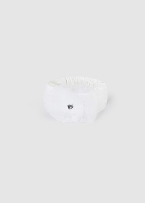 Mayoral 9728 Baby Girl's OS Dressy Headband – Blanco