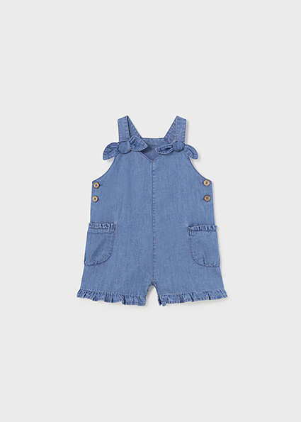 Mayoral 1840 Baby Girl's SL Denim Romper