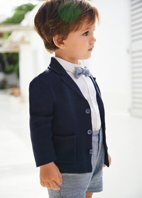 Mayoral 1443 Baby Boy's LS Knit Cardigan/