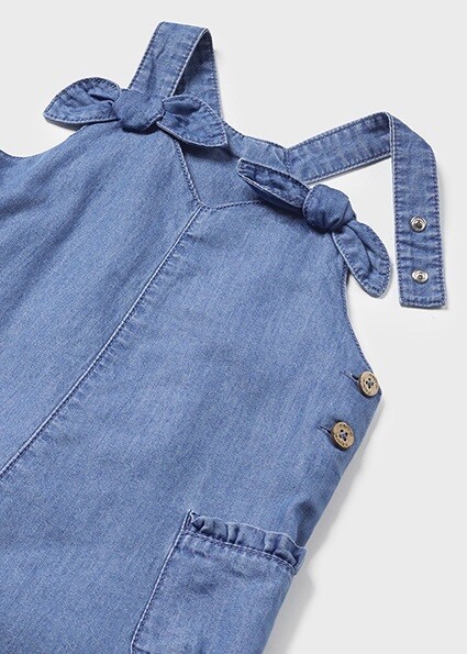 Mayoral 1840 Baby Girl's SL Denim Romper