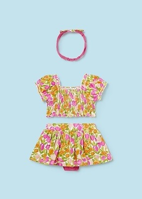 Mayoral 1934 Baby Girl’s Top & Skirt Set 2PC