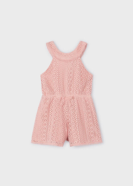Mayoral 3862 Girl's SL Guipure Lace Romper