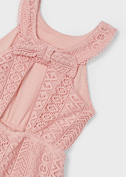 Mayoral 3862 Girl's SL Guipure Lace Romper