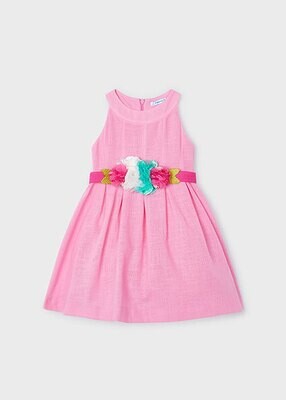 Mayoral 3959 Girl's SL Linen Dress/