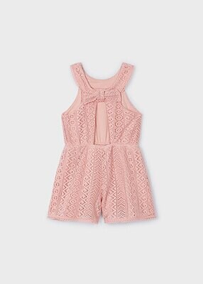 Mayoral 3862 Girl's SL Guipure Lace Romper