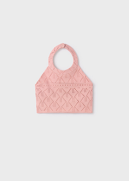 Mayoral 6025 Girl’s Openwork Crocheted Top