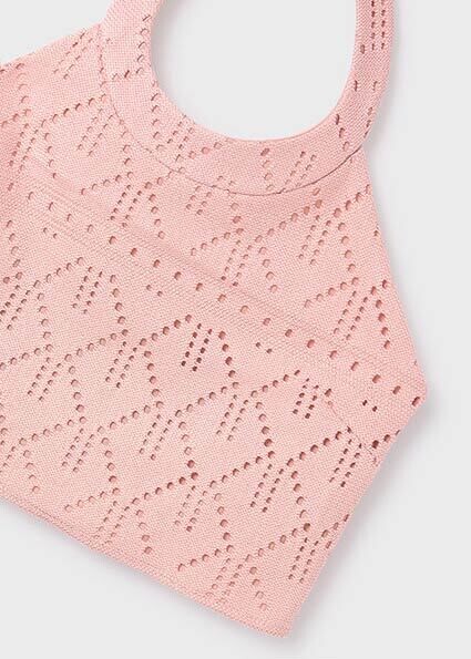 Mayoral 6025 Girl’s Openwork Crocheted Top