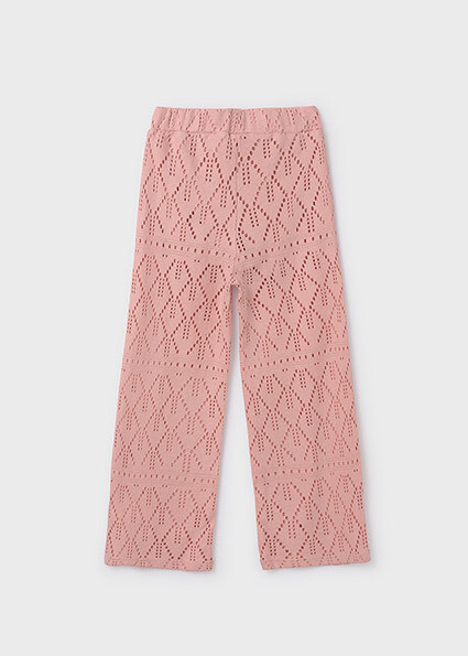 Mayoral 6504 Girl's Openwork Crocheted Pants