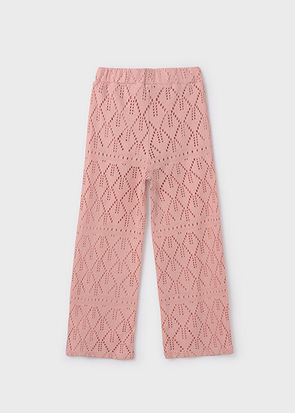 Mayoral 6504 Girl's Openwork Crocheted Pants/