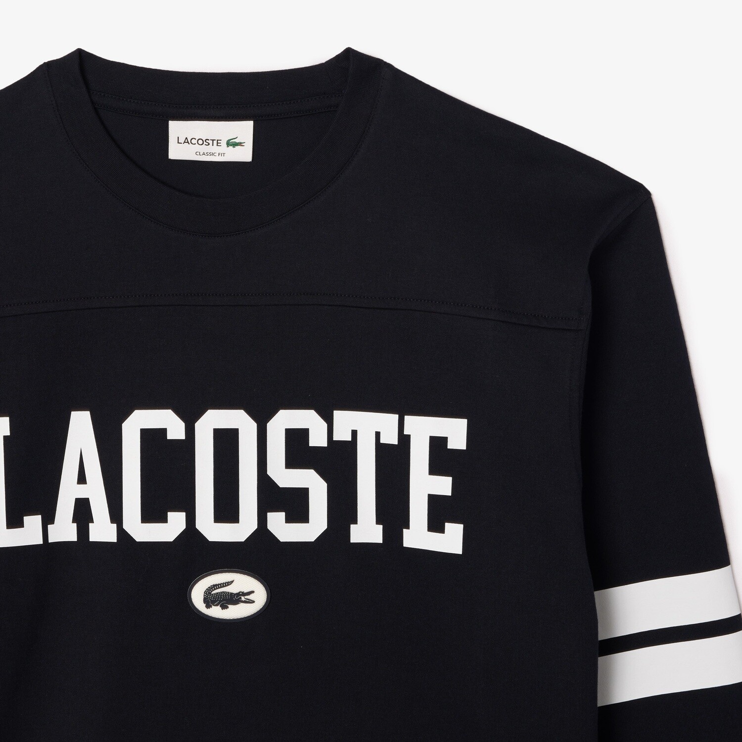 Lacoste TH7609 52 G45 Men’s LS Classic Fit T-Shirt/ NAVY