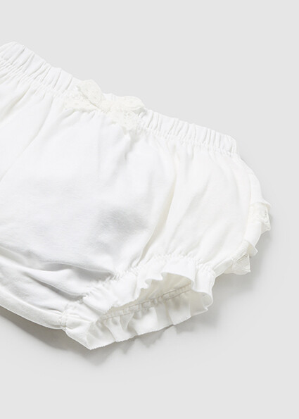 Mayoral 9698 Baby Girl's Knit Ruffle Diaper Cover