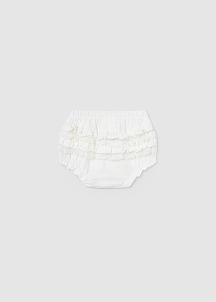 Mayoral 9698 Baby Girl's Knit Ruffle Diaper Cover