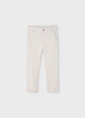 Mayoral 3542 Boy's Reg. Fit Linen Chino Dress Pants