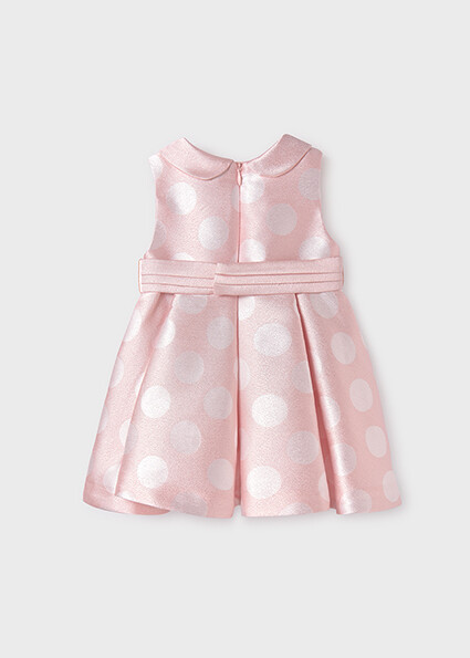 Abel & Lula 5007 Baby Girl’s Jacquard Dots Dress