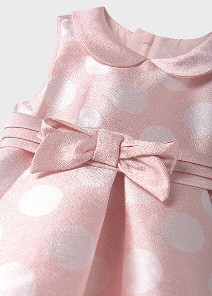 Abel & Lula 5007 Baby Girl’s Jacquard Dots Dress