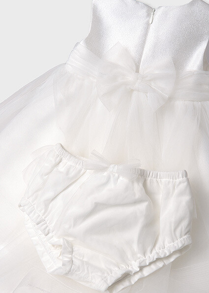 Abel & Lula 5012 Baby Girl's Shimmer Tulle Dress & Bloomer Set 2PC