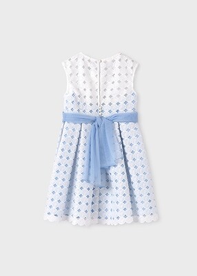 Abel & Lula 5055 Girl's SL Embroidered Dress/