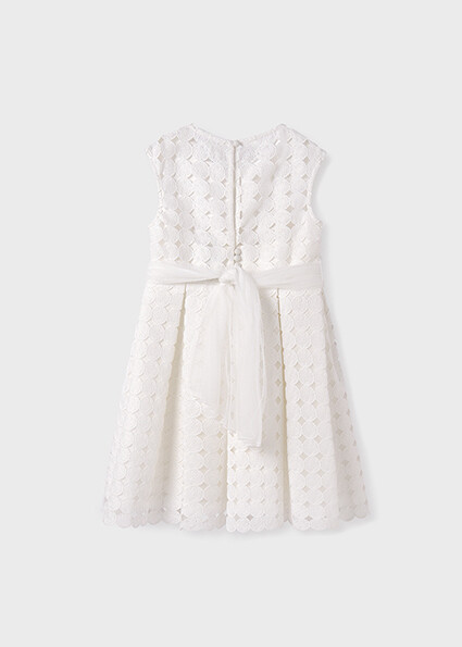 Abel & Lula 5055 Girl's SL Embroidered Dress