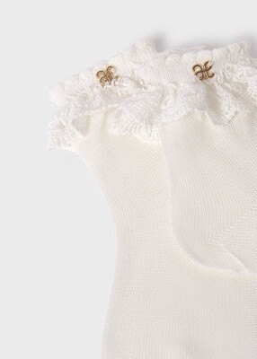 Abel & Lula 5406 Baby Girl's Lace Ankle Socks 1PR/