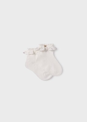 Abel & Lula 5406 Girl's Lace Ankle Socks 1PR