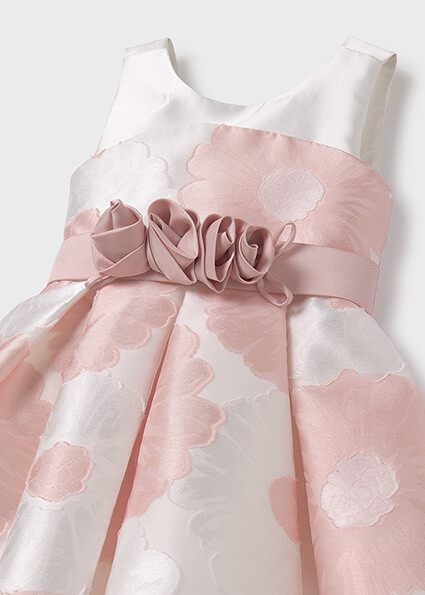 Abel & Lula 5040 Girl's SL FLoral Fil Coupe Dress