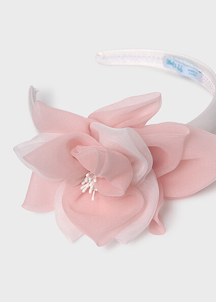 Abel & Lula 5413 Girl's OS Organza Flower Headband