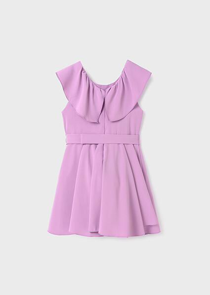 Abel & Lula 5042 Girl's SL Crepe Dress – Malva 4