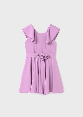 Abel & Lula 5042 Girl's SL Crepe Dress – Malva 4