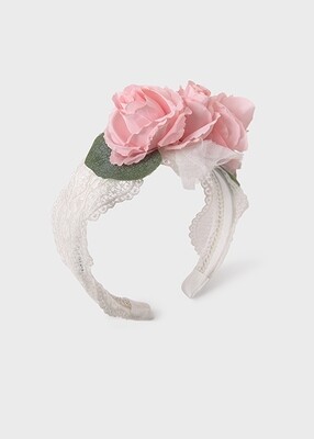 Abel & Lula 5415 Girl's OS Lace & Floral Headband – Nata