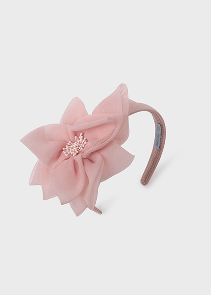 Abel & Lula 5413 Girl's OS Organza Flower Headband