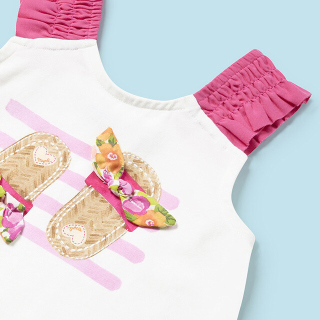 Mayoral 1230 Baby Girl's SL Slipper Top & Shorts Set 2PC