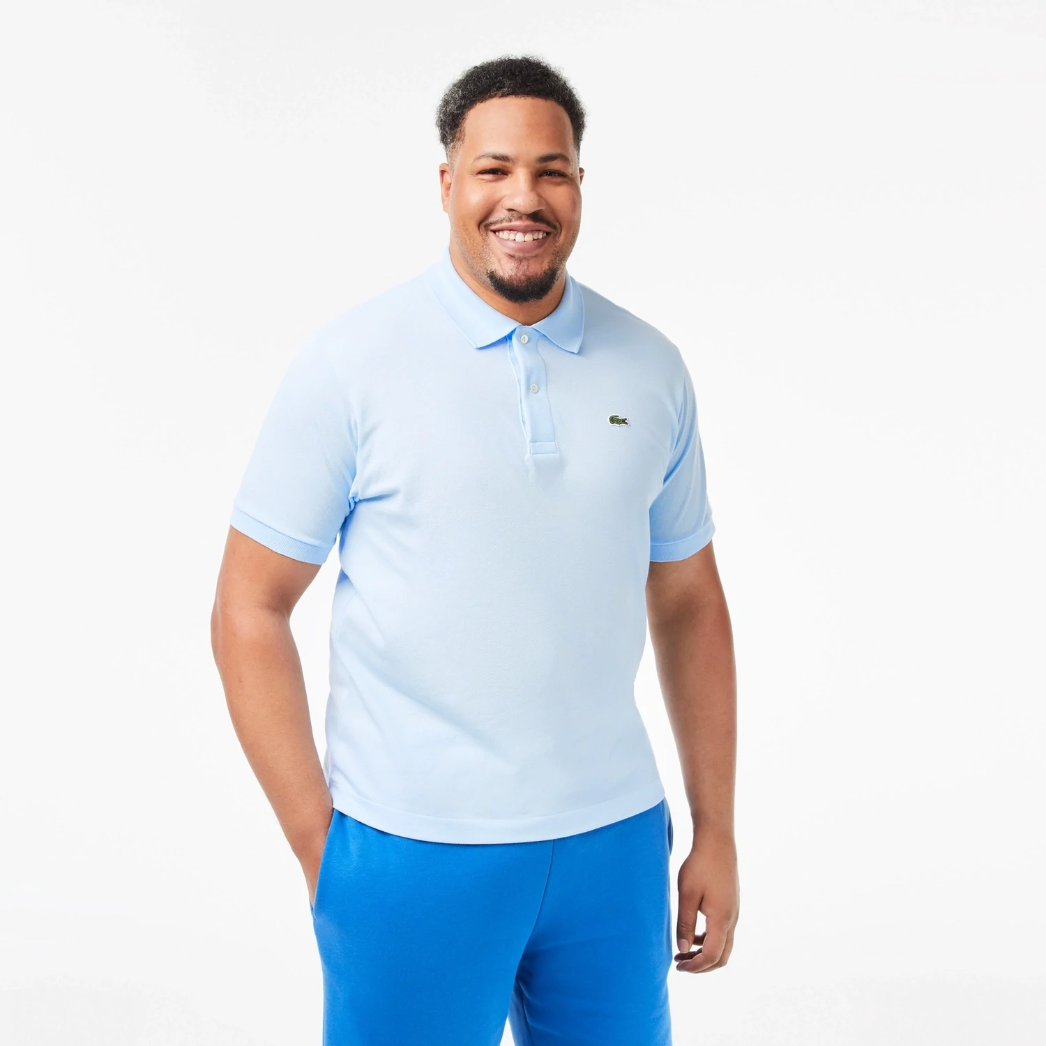 Lacoste L.12.12 52 T01 Men’s Short Sleeve Classic Fit Polo Shirt – Light Blue