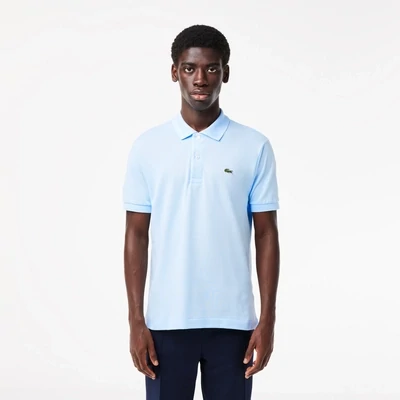Lacoste L.12.12 52 T01 Men’s Short Sleeve Classic Fit Polo Shirt – Light Blue