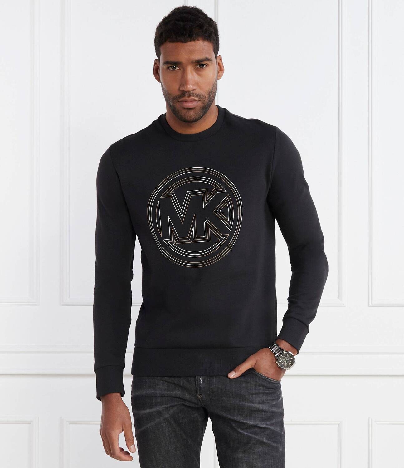 Michael Kors CR451YN5MF Men's Victory LT Crew Neck Sweatshirt/