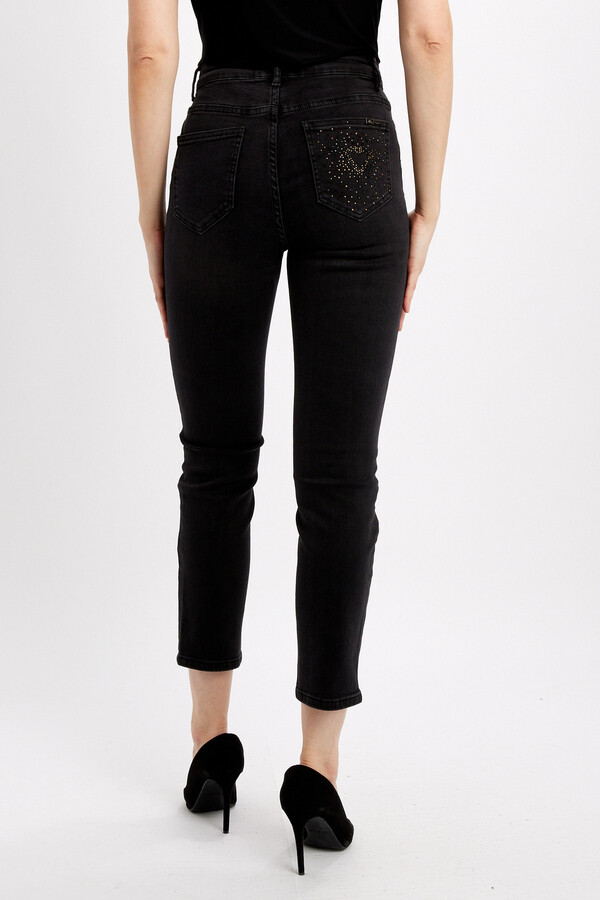 Frank Lyman 234127U Women’s Embellished Detail Pants – Black- Copper