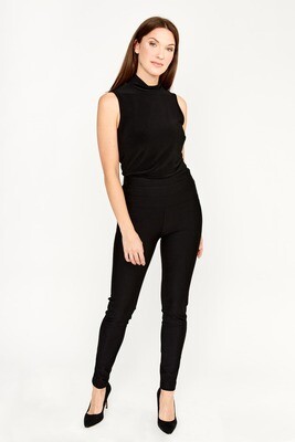 Frank Lyman 233861U Women's Wide Band Slim Pants – Black