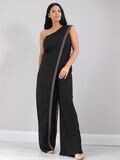 Frank Lyman 238118 Women's One-Shoulder Jumpsuit/ BLACK