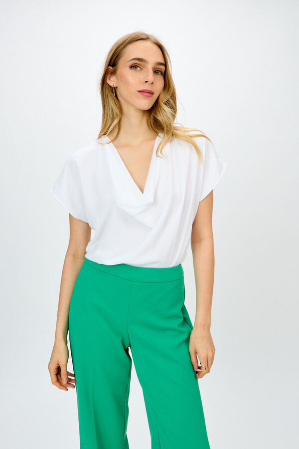 Joseph Ribkoff 233787 Women's Wide-Leg Pants – True Emerald
