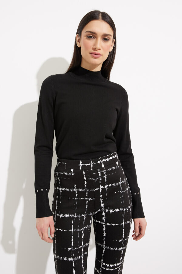 Joseph Ribkoff 233143 Women's SF Plaid Pants – Black- Multi