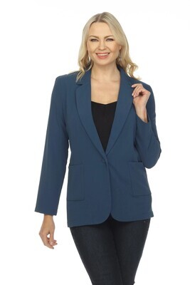 Joseph Ribkoff 221317S Women's LS Stretch Single Button Blazer/ MIDNIGHT BLUE