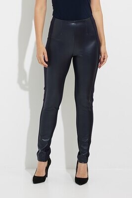 Joseph Ribkoff 224055 Women's Vegan Leather Front Leggings – Midnight Blue